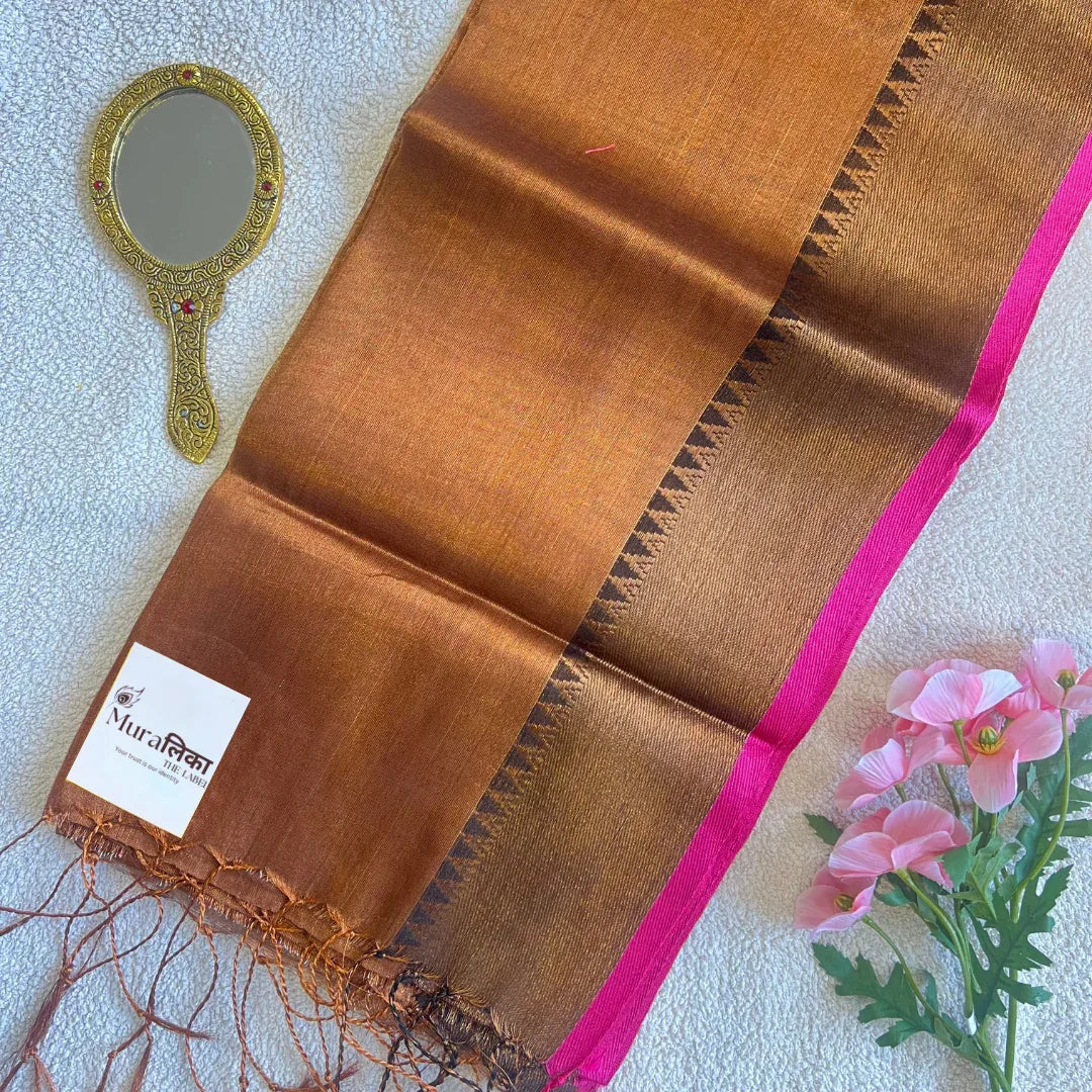 Muralika Pure Elegance Handloom Tissue Saree - Muralika the label