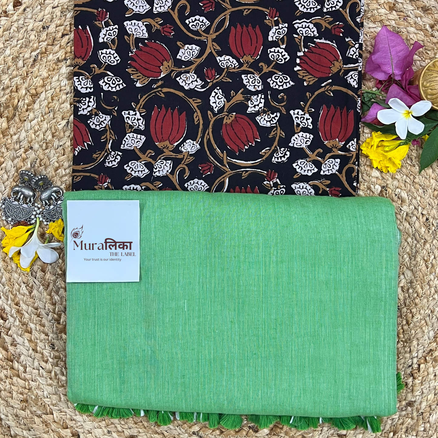 Muralika Light Green Handloom Saree