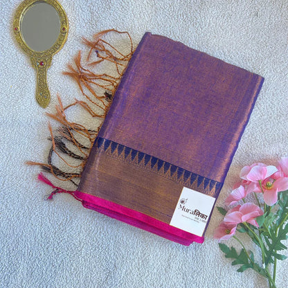Muralika Pure Elegance Handloom Tissue Saree - Muralika the label