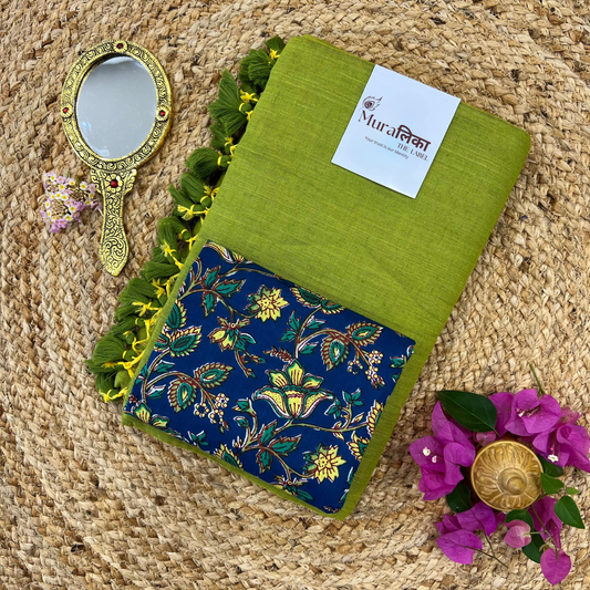 Muralika Light Mehendi Handloom Saree