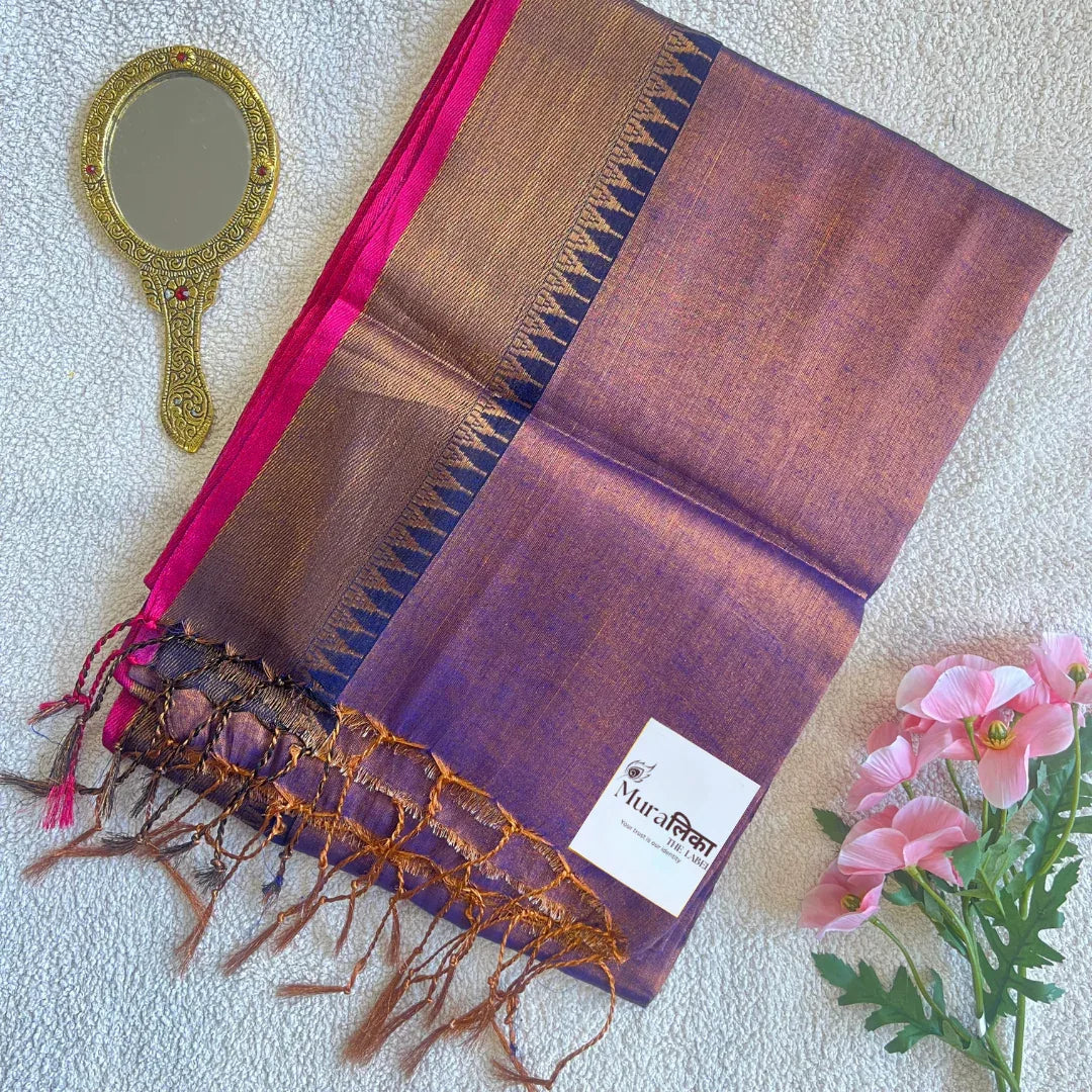 Muralika Pure Elegance Handloom Tissue Saree - Muralika the label