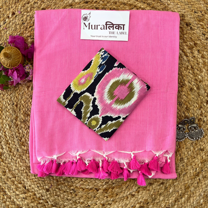 Muralika Pink Handloom Saree