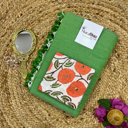 Muralika Light Green Handloom Saree