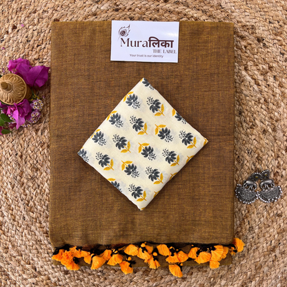 Muralika Mustard Handloom Saree