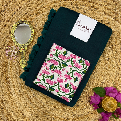 Muralika Rama Green Handloom Saree