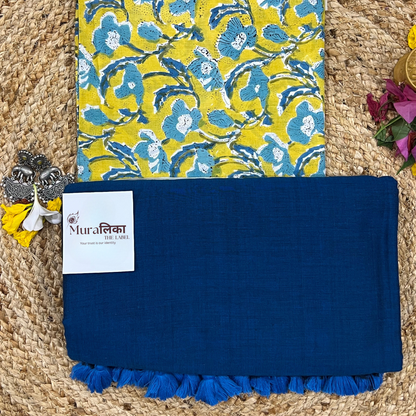Muralika Indigo Handloom Saree