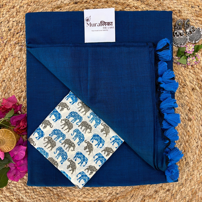 Muralika Indigo Handloom Saree