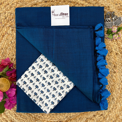 Muralika Indigo Handloom Saree