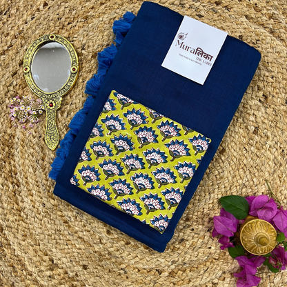 Muralika Indigo Handloom Saree