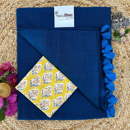 Muralika Indigo Handloom Saree
