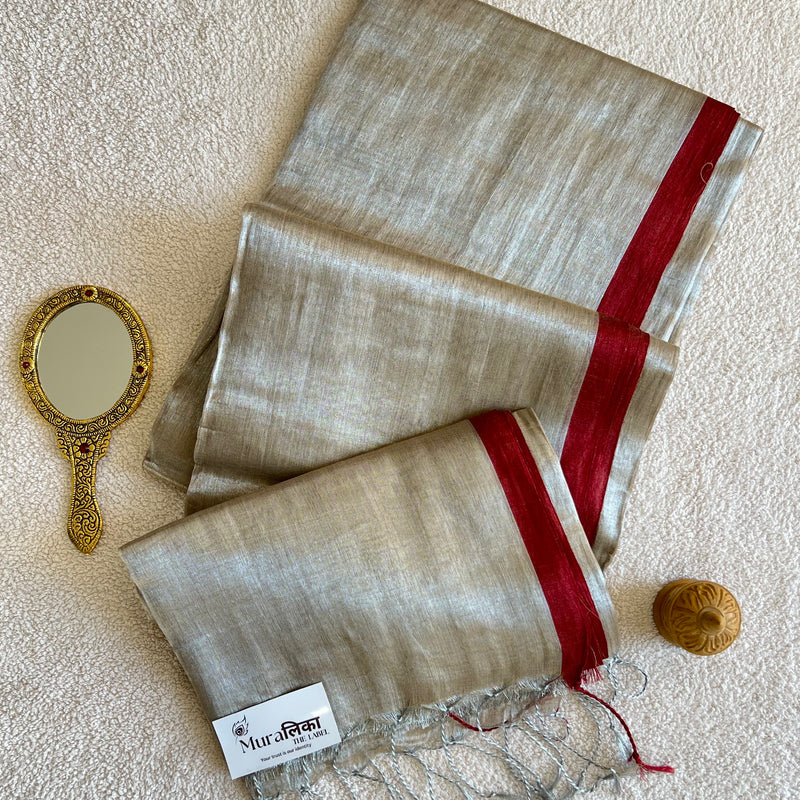 Muralika Pure Elegance Handloom Tissue Saree - Muralika the label