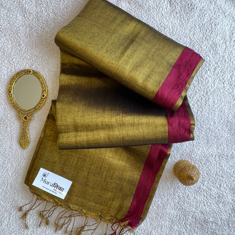 Muralika Pure Elegance Handloom Tissue Saree - Muralika the label