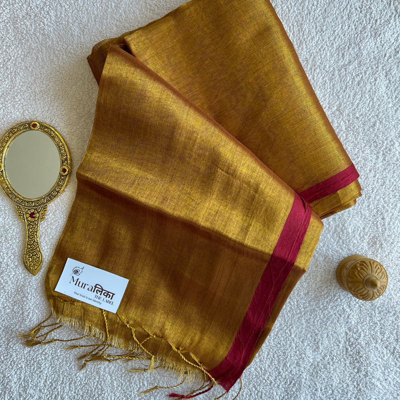 Muralika Pure Elegance Handloom Tissue Saree - Muralika the label