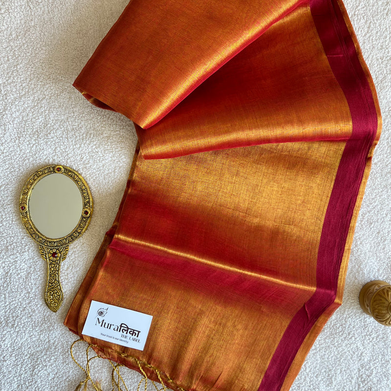 Muralika Pure Elegance Handloom Tissue Saree - Muralika the label