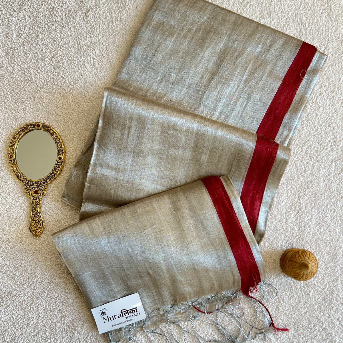 Muralika Pure Elegance Handloom Tissue Saree
