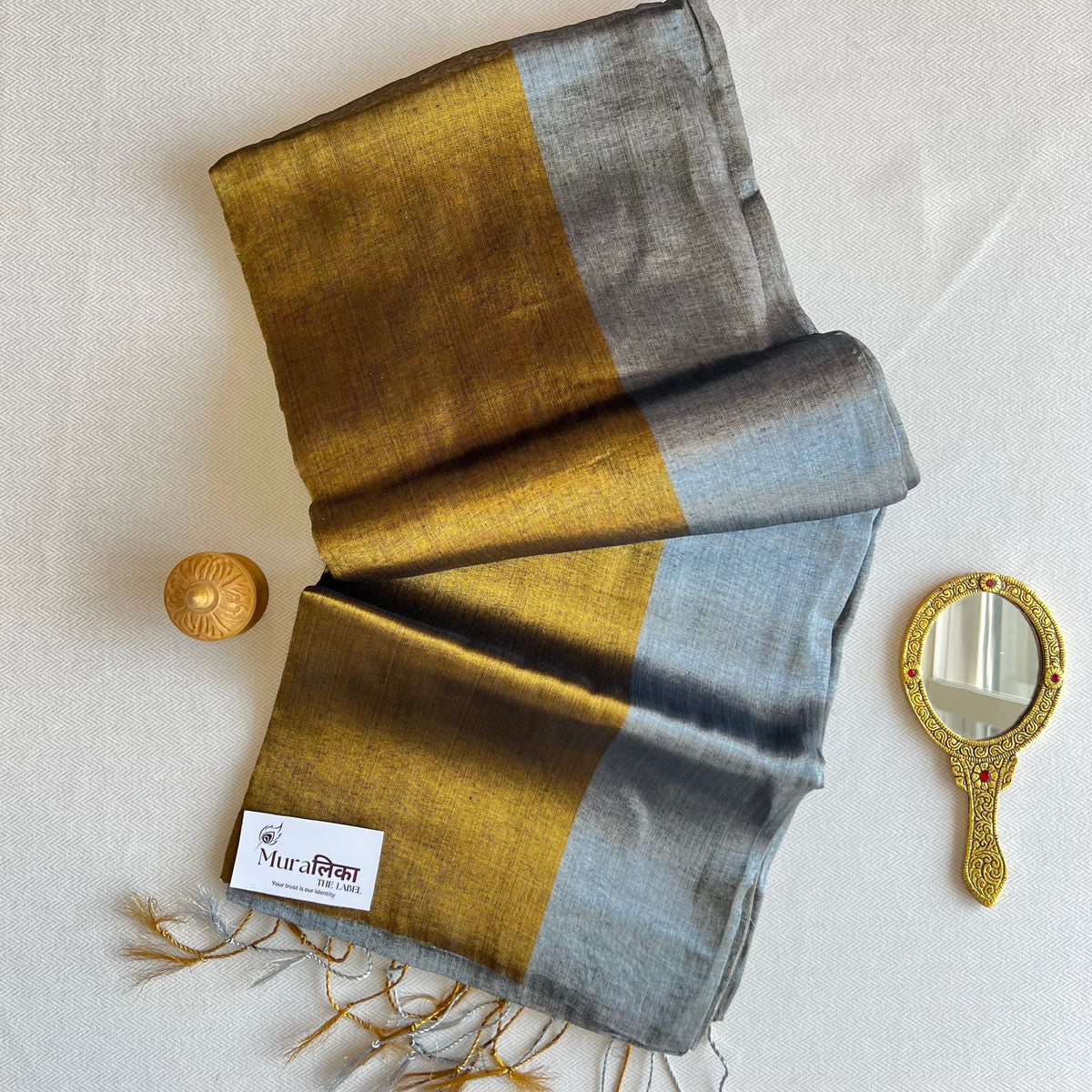 Muralika Sona Chandi Handloom Tissue Saree